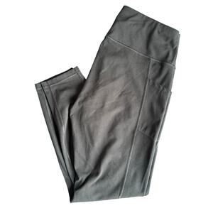 Black High-Waisted Leggings with Side Pockets Size XL